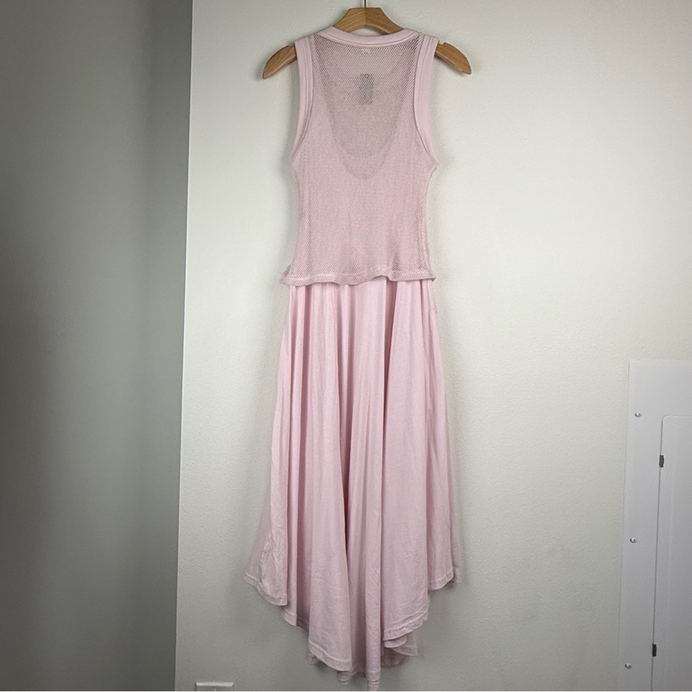 NEW Daily Practice by‎ Anthropologie Forward Line Pink Midi Dress Womens XSP - Picture 9 of 14